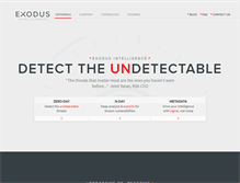 Tablet Screenshot of exodusintel.com